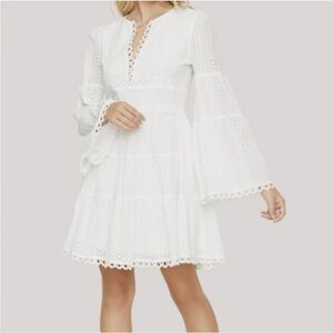 Lost + Wander NWT Everlasting Long Sleeve Cotton Eyelet Cottagecore Dress